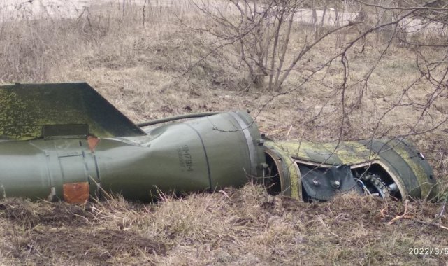 Ukrayna'nın Çernihiv kentine Ruslara ait roket düştü