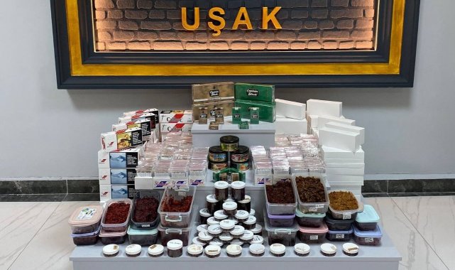 Uşak&#039;ta kaçak sigara ve tütün operasyonu