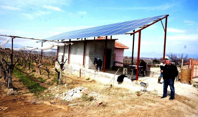 Üzüm bağlarına güneş enerjili sulama