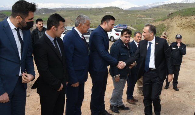 Vali Mahmut Çuhadar, Gerger ilçesinde incelemelerde bulundu