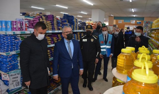 Valinin market denetiminde iki market hakkında inceleme başlatıldı