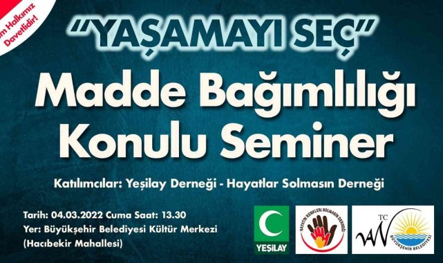 Van Büyükşehir Belediyesinden 'madde bağımlılığı' semineri
