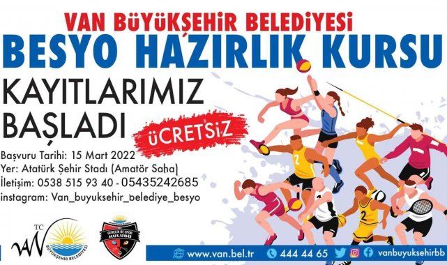 Van Büyükşehir Belediyesinin BESYO kursları başladı