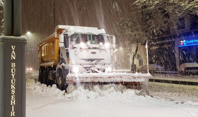 Van&#039;da karla mücadele çalışması