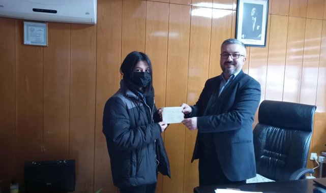 Yarışmada dereceye giren öğrenciler ödüllendirildi