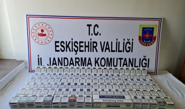Yolcu otobüsüyle taşınan kaçak sigaralar jandarma ekiplerince ele geçirildi