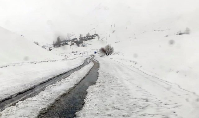 Yüksekova-Dağlıca karayolu çığ tehlikesi nedeniyle kapatıldı