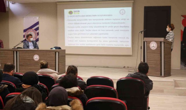 ZBEÜ Çaycuma kampüsünde sıfır atık bilgilendirme toplantısı yapıldı