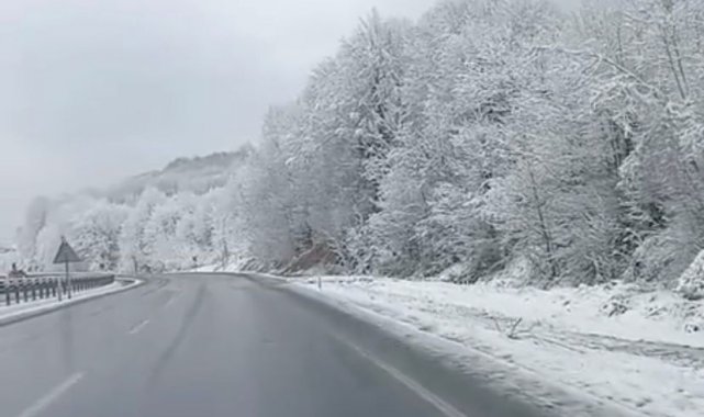 Zonguldak&#039;ın yüksek kesimlerinde kar etkili oldu