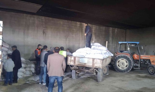 226 çiftçiye 100 ton arpa dağıtımı