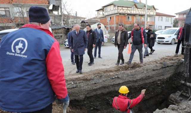 3 ayda 10 bin metre alt yapı hattı döşendi