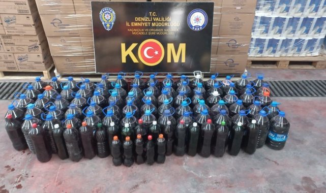 657 litre sahte alkolle yakalandılar