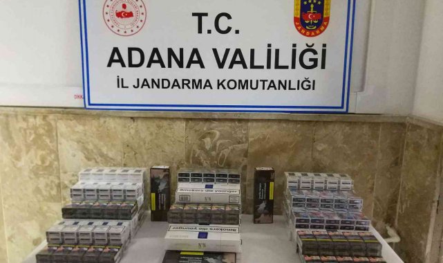 Adana'da 280 bin lira değerinde kaçak makaron ele geçirildi
