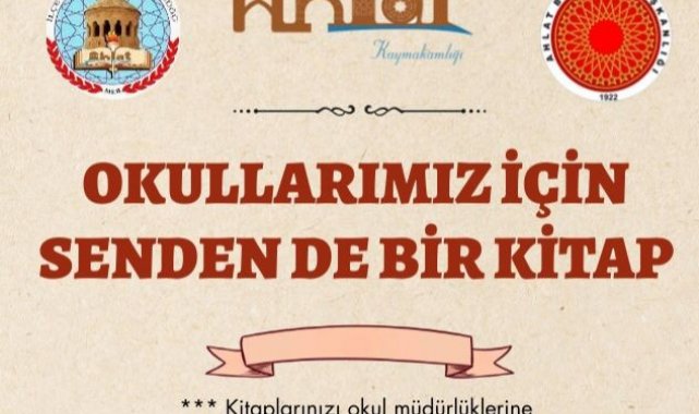 Ahlat'ta "Okullarımız için senden de bir kitap" kampanyası