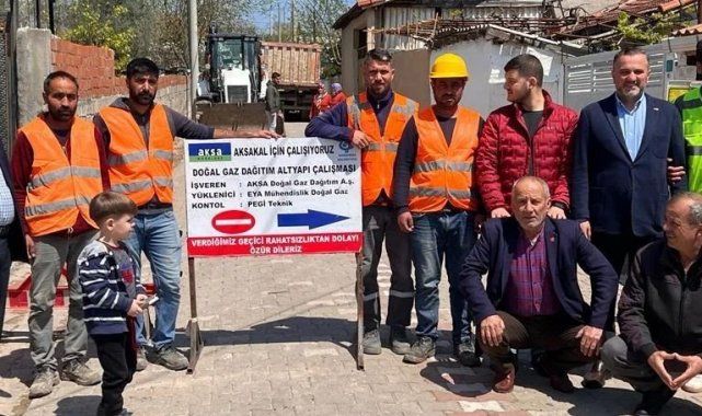 Aksakal Mahallesi doğalgazına kavuşuyor