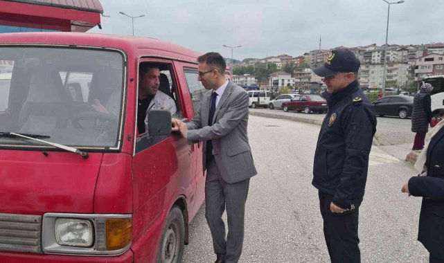 Alaplı'da emniyet kemeri uygulaması yapıldı