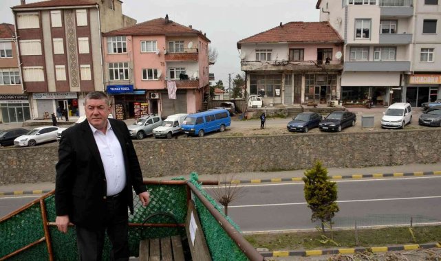 Alaplı'da üst geçit çalışmaları başlandı