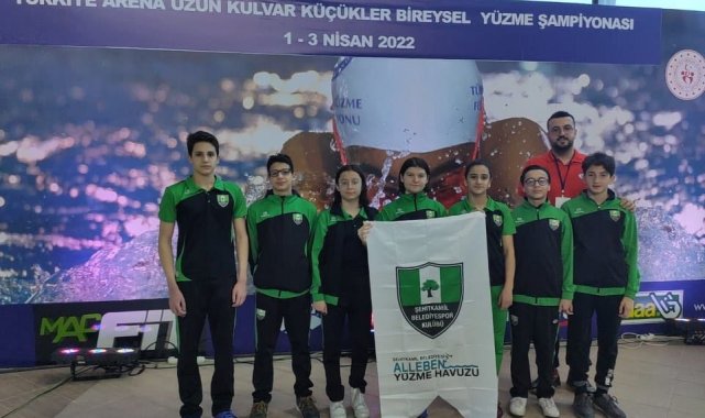 Alleben yüzme havuzunda yeni şampiyonlar yetişiyor