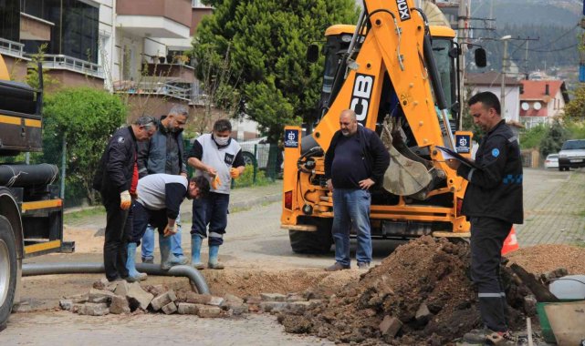 Alt yapı çalışmaları sırasında doğalgaz borusu delindi