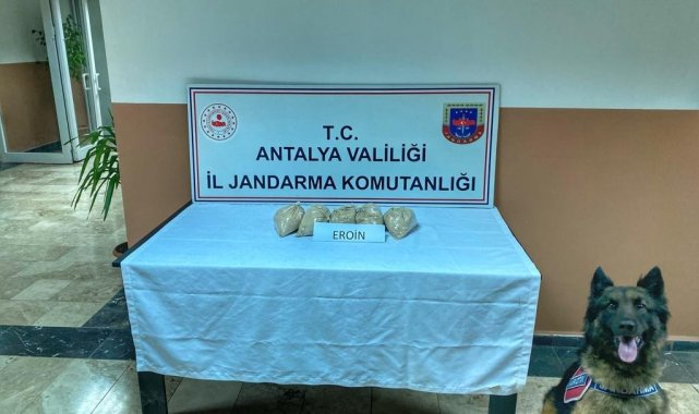 Antalya'da 5 kilo eroin ele geçirildi: 1 gözaltı