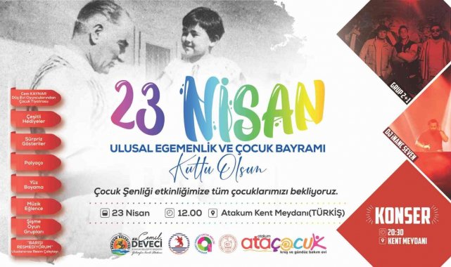 Atakum Belediyesi'nden 23 Nisan'da "Çocuk Şenliği"