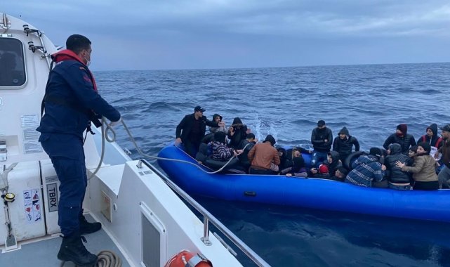 Aydın'da 28 düzensiz göçmen kurtarıldı