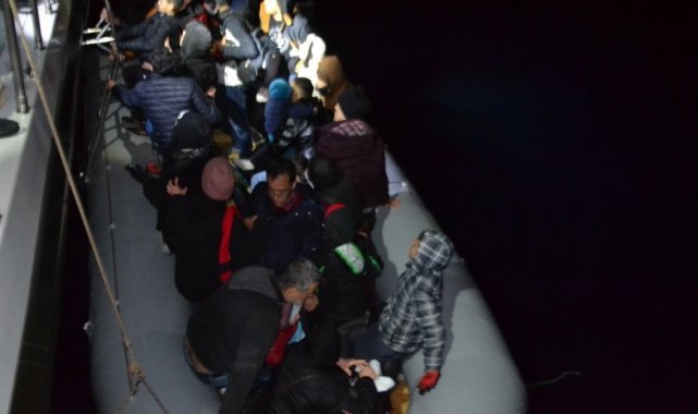 Aydın'da 28 düzensiz göçmen kurtarıldı