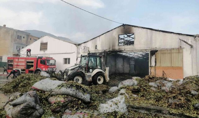 Aydın'da fabrikada çıkan yangında maddi hasar meydana geldi