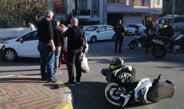 Aydın'da motosiklet ile otomobil çarpıştı: 1 yaralı