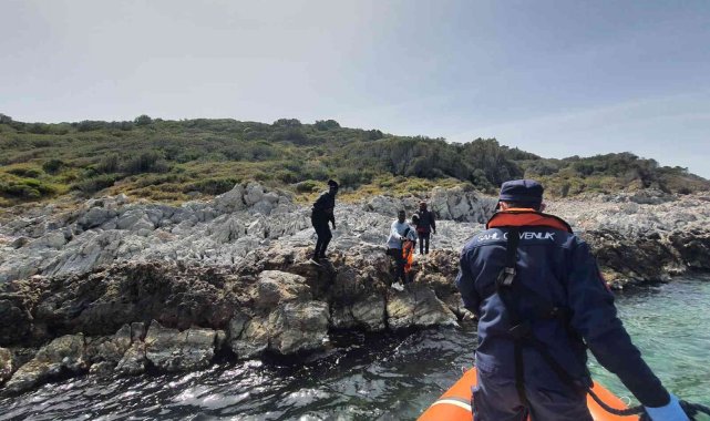 Aydın'da üç düzensiz göçmen kurtarıldı