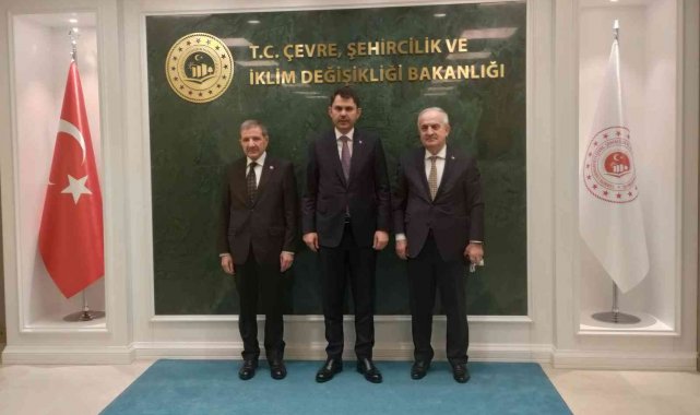 Başkan Aygün, Bakan Kurum ile projeler hakkında görüş alışverişinde bulundu