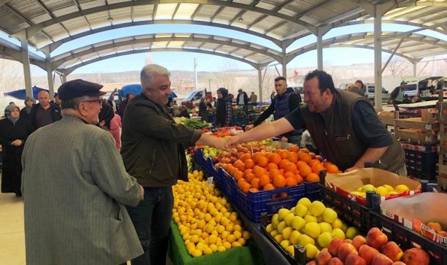 Başkan Çalışkan&#039;dan pazaryeri ziyaret