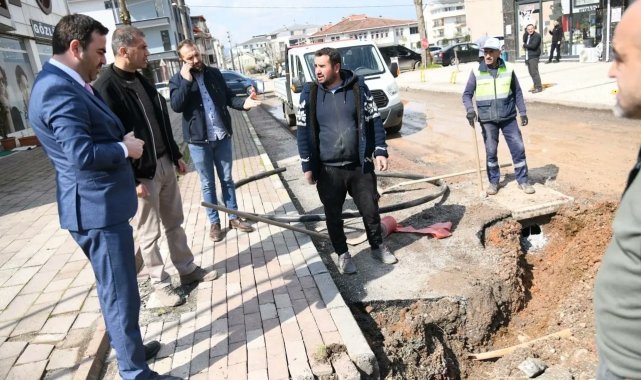 Başkan Özlü çalışmaları yerinde inceledi