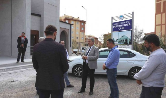 Başkan Palancıoğlu yeni yapılan cami çalışmalarını yerinde inceledi