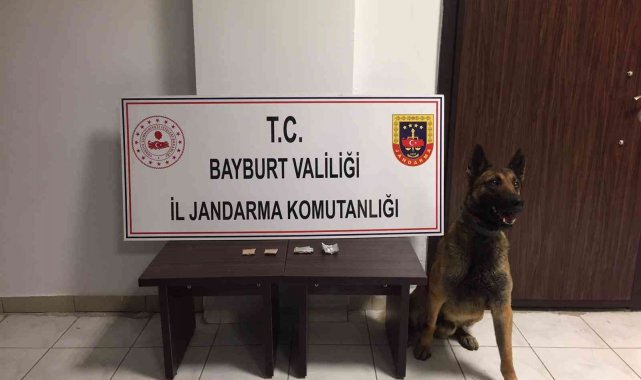 Bayburt'ta bir miktar eroin ele geçirildi