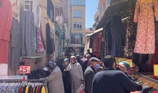 Bayram öncesi giyim işletmelerinde yoğunluk