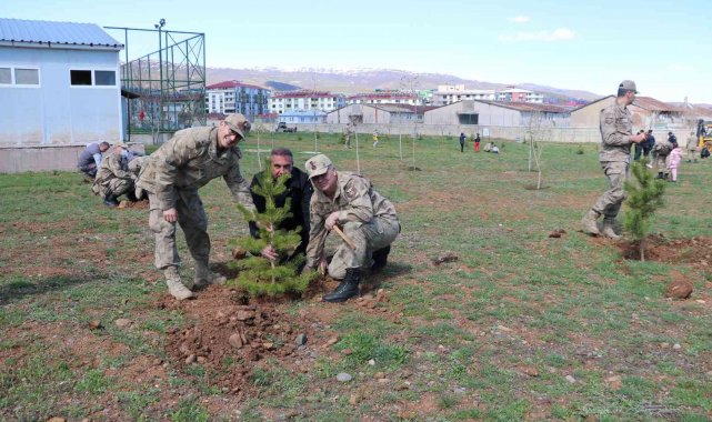 Bingöl&#039;de jandarma şehitler anısına fidan dikti
