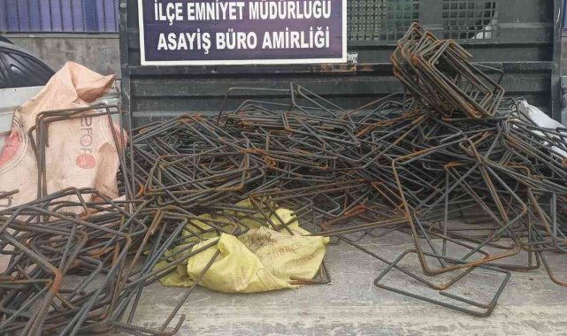 Bismil'de demir hırsızları yakalandı