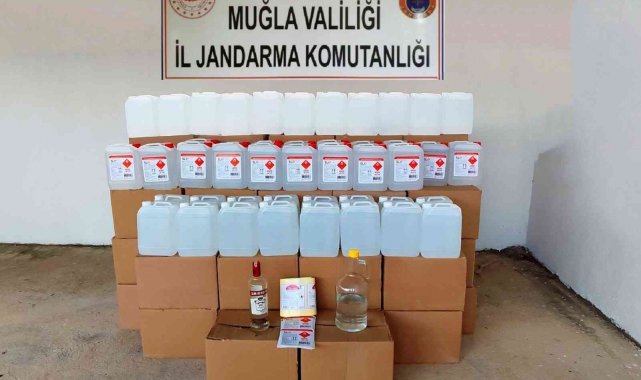 Bodrum'da 1080 litre etil alkol ele geçirildi