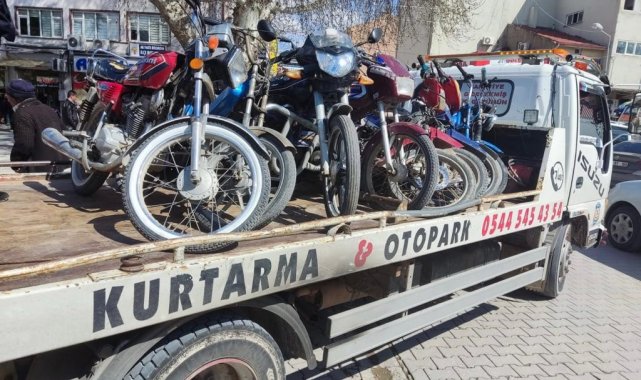 Bolvadin motosikletlere polis denetimi