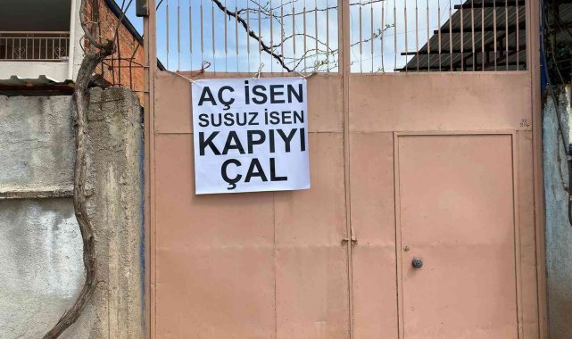 Bu kapıya gelen ne aç kalıyor ne de susuz