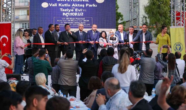 Buca'da Vali Kutlu Aktaş Parkı ve Taziye Evi açıldı