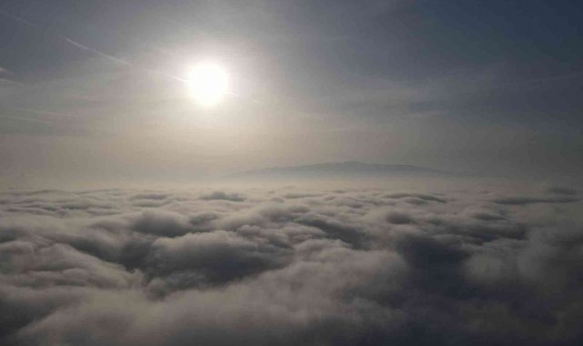 Bulutların üzeri böyle görüntülendi