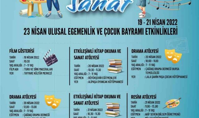 Bursa, 23 Nisan coşkusuna hazır