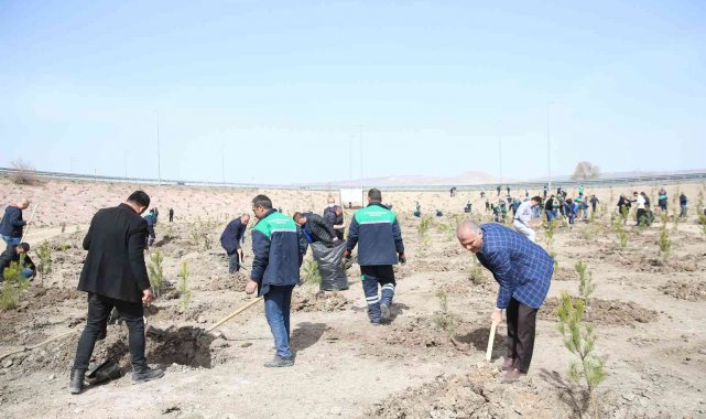 Büyükşehir, baharın gelmesiyle fidan dikimine başladı