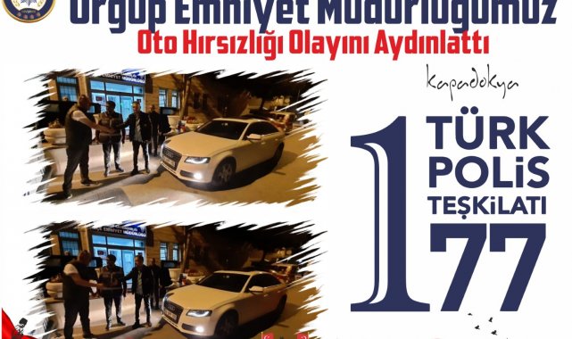 Çalınan araç, sahibine teslim edildi