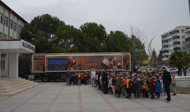 Çanakkale Savaşları Mobil Müze Tırı Gediz'de