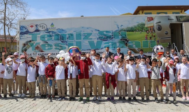 Çevre ve su bilinçlendirme tırı Kütahya'da