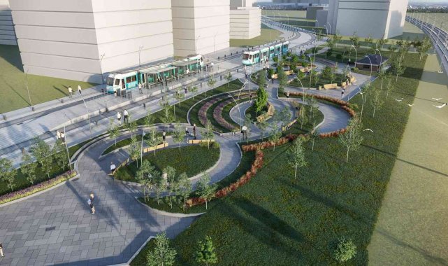 Çiğli tramvay hattı çalışmaları nedeniyle trafik akışında değişiklik