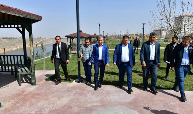 Çınar, Beylerderesi şehir parkındaki çalışmaları inceledi